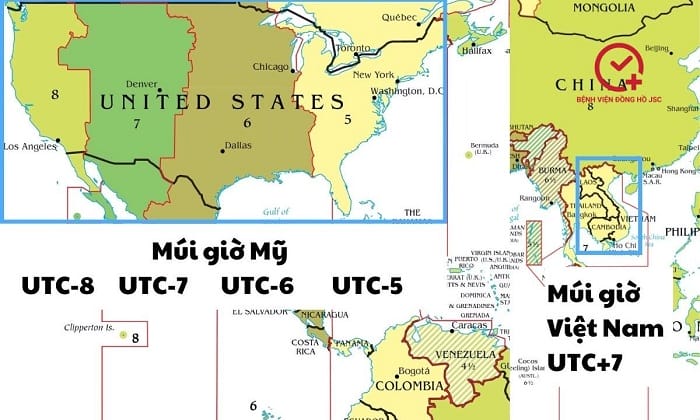 Việt Nam chỉ sử dụng múi giờ duy nhất là UTC+7