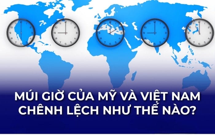 Giờ Miền Đông ở Florida chênh lệch 11 – 12 giờ so với Việt Nam