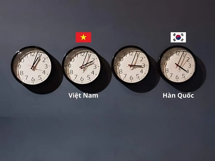 Hàn Quốc luôn nhanh hơn Việt Nam là 2 tiếng