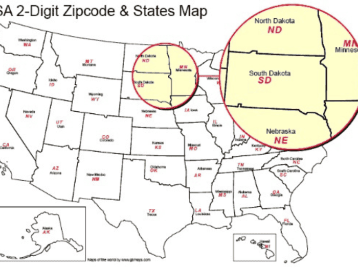 Mã Zip California là 90000 - 96199